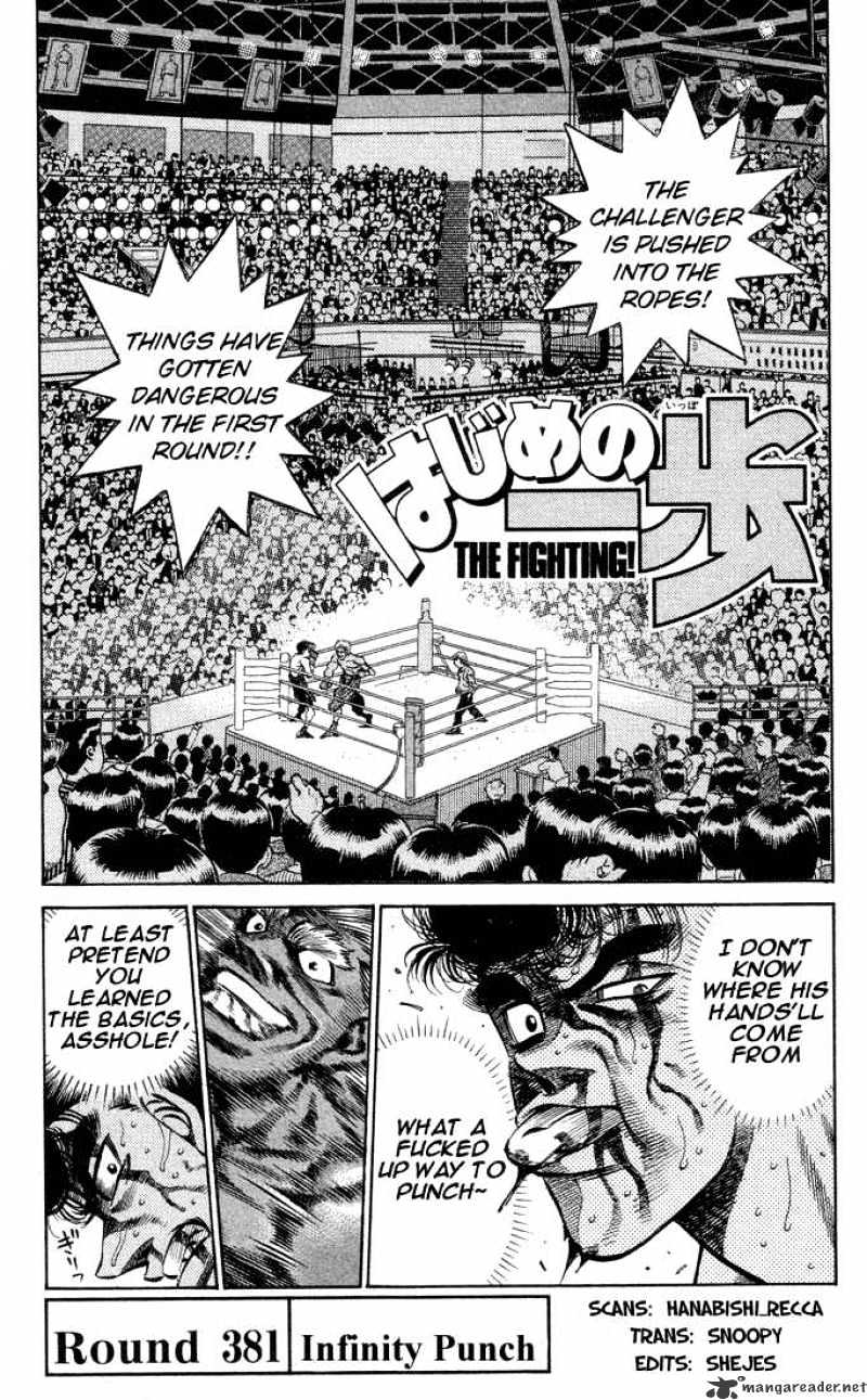 Hajime no Ippo: Fighting Spirit, Chapter 381 image 01